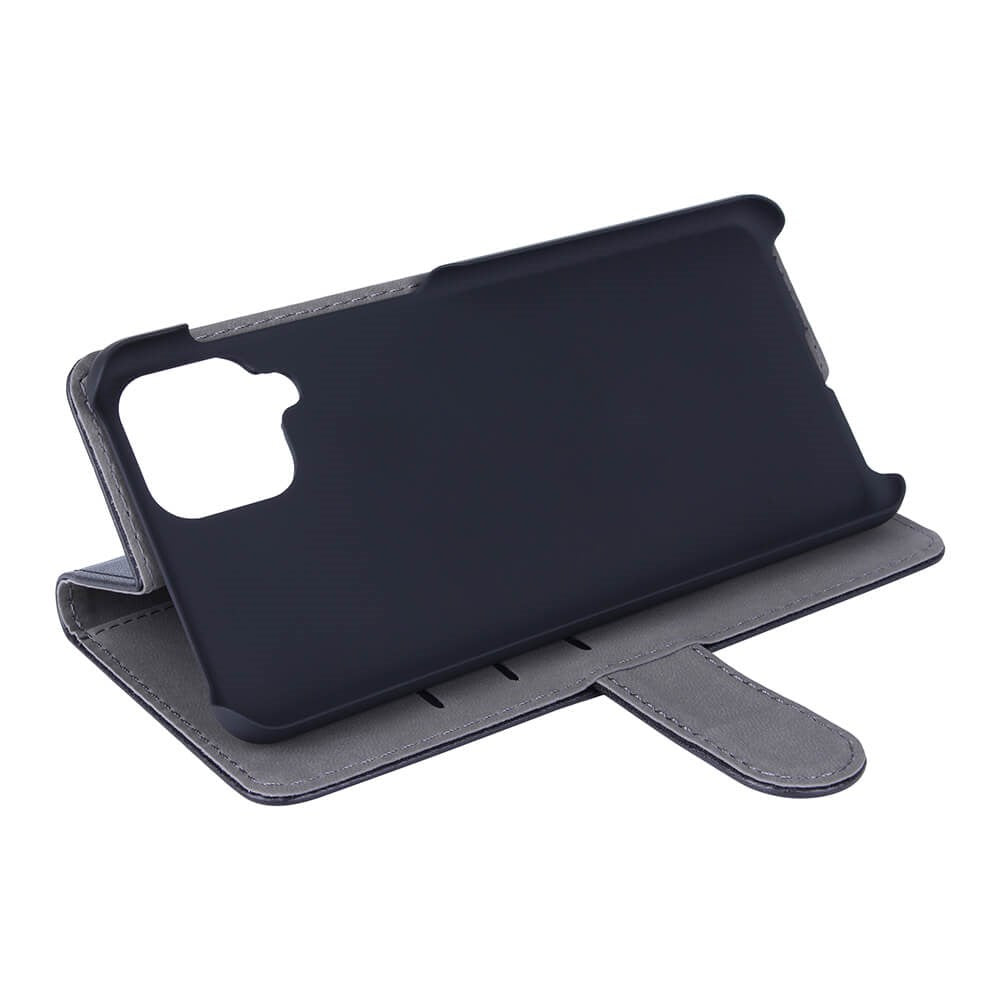 GEAR Samsung Galaxy A12 Wallet Leather Wallet Case - Black