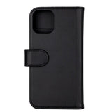 iPhone 12 / 12 Pro GEAR Wallet - Leather Flip 2-in-1 Case with Wallet 3 Cards - Black