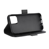 iPhone 12 / 12 Pro GEAR Leather Wallet Case - Black