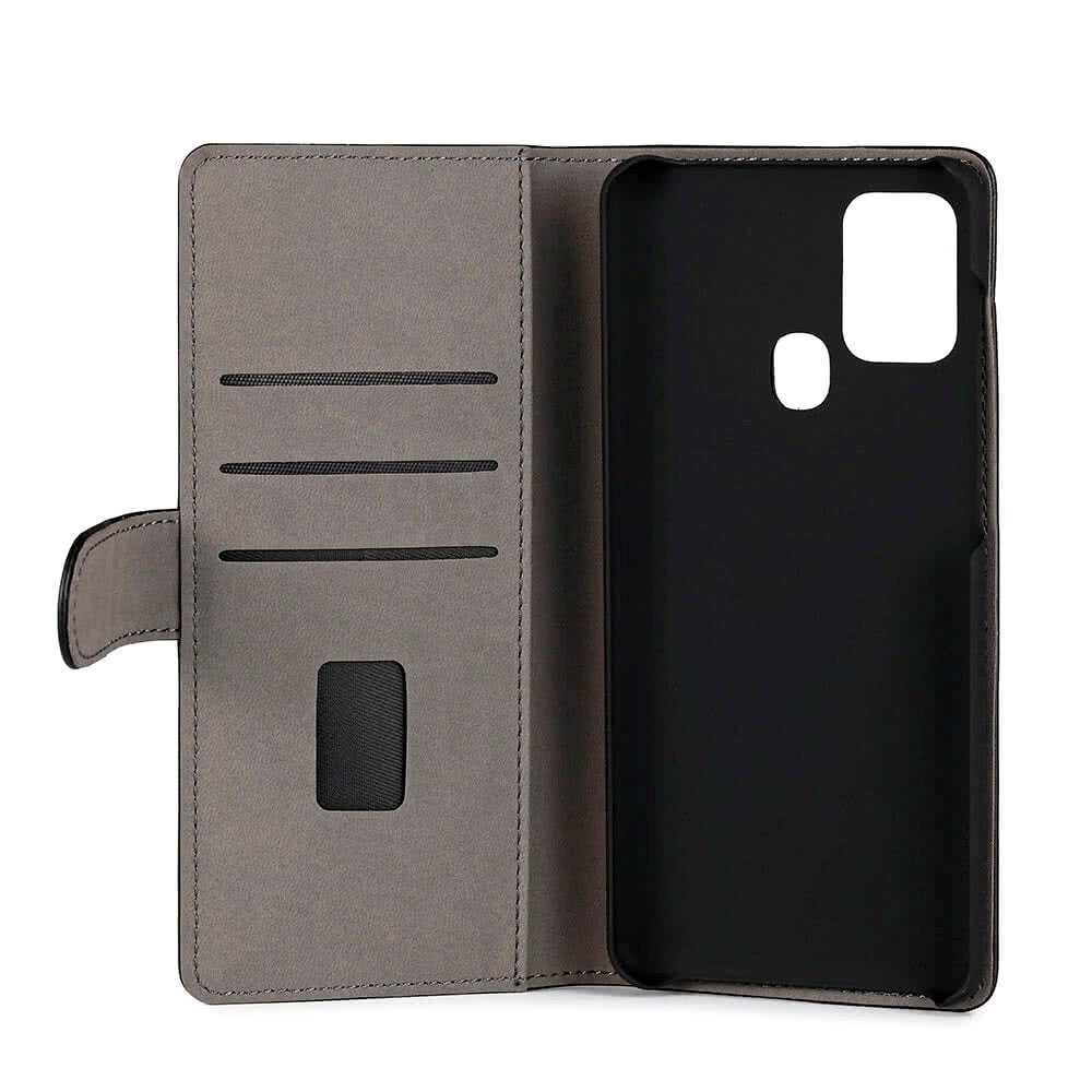 GEAR Wallet Samsung Galaxy A21s Leather Case Black