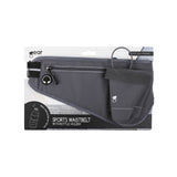 GEAR Running Belt with Pocket for Mobile and Water Bottle - Grey