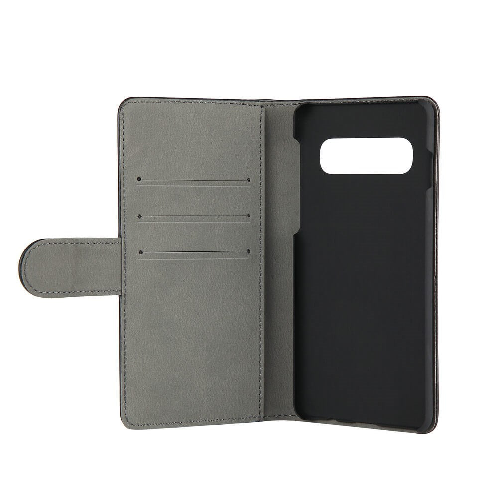 Samsung Galaxy S10 Gear Wallet - Leather Wallet Case - Black