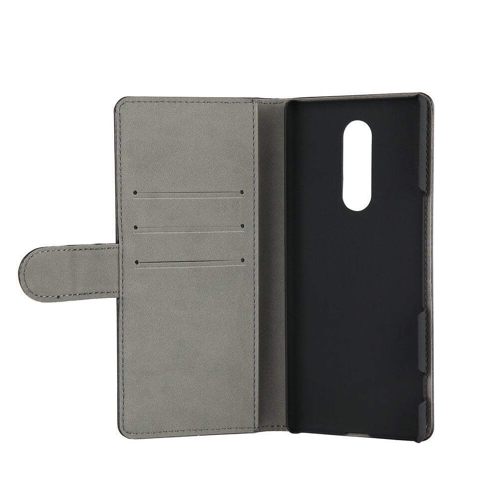 Sony Xperia 1 Gear Wallet - Leather Wallet Case - Black