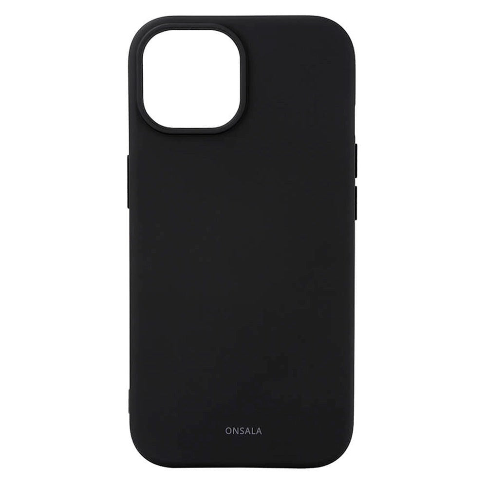 iPhone 15 GEAR Onsala Silicone Case - MagSafe Compatible - Black