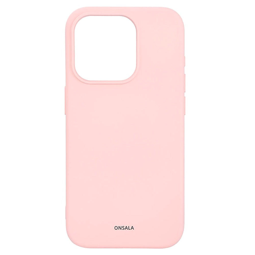 iPhone 15 Pro GEAR Onsala Silicone Case - MagSafe Compatible - Chalk Pink