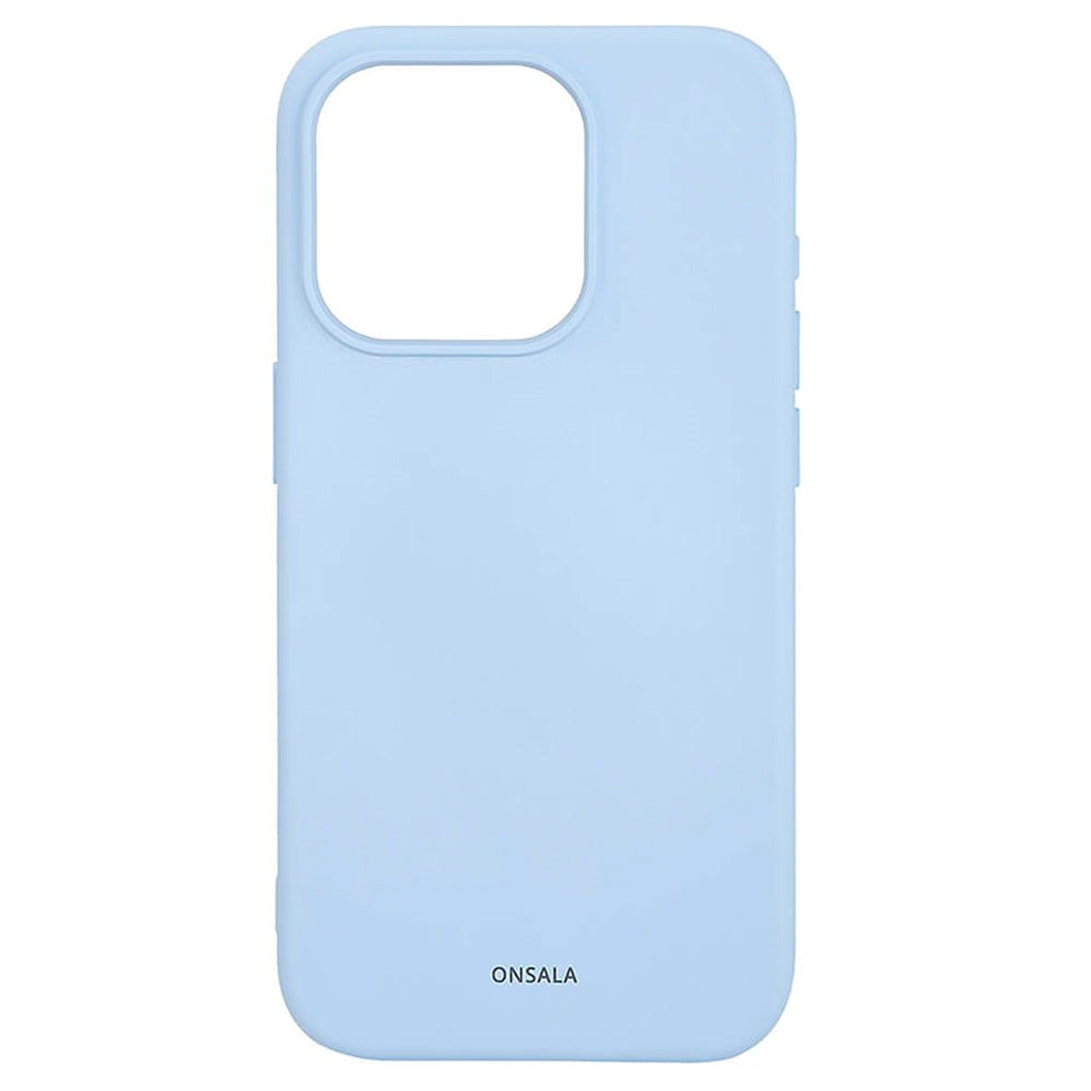 iPhone 15 Pro GEAR Onsala Silicone Case - MagSafe Compatible - Light Blue