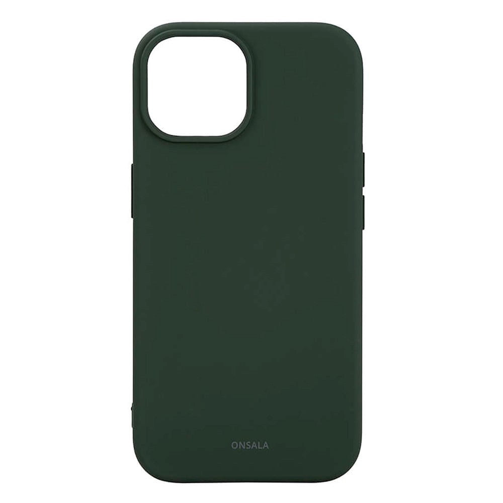 iPhone 15 GEAR Onsala Silicone Case - MagSafe Compatible - Olive Green