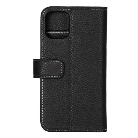 iPhone 12 Mini GEAR Onsala Wallet Genuine Leather Case - Black