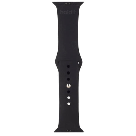 Apple Watch (38/40/SE/41MM) Holdit Silicone Watch Strap - Black