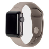 Apple Watch (42/44/SE/45/46/49mm) Holdit Silicone Watch Strap - Taupe