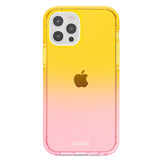 Holdit iPhone 12 / 12 Pro Seethru Case - Gradient Bright Pink/Orange Juice