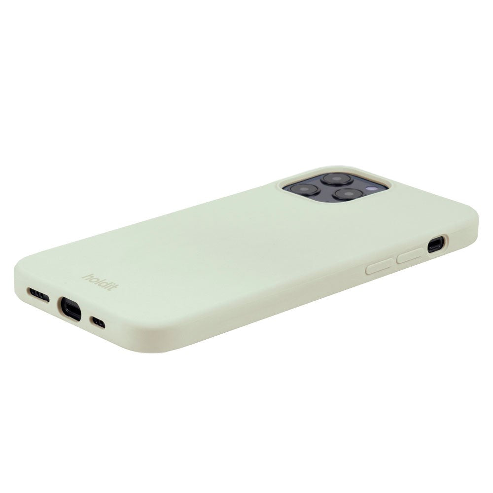 Holdit iPhone 12 / 12 Pro Soft Touch Silikone Case - White Moss