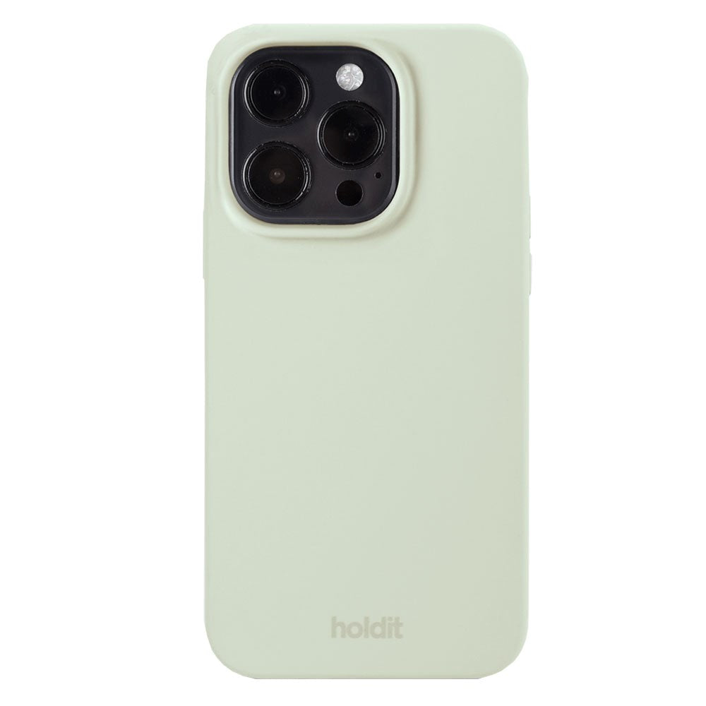 Holdit iPhone 14 Pro Soft Touch Silicone Case - White Moss