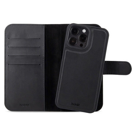 Holdit iPhone 15 Pro Max Wallet Case Magnet Plus - Flip Case - Black