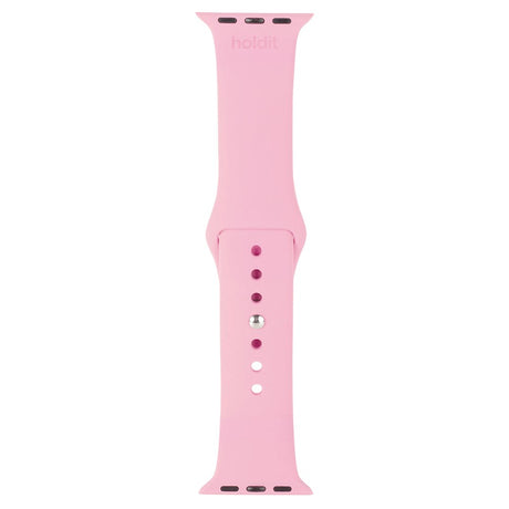 Apple Watch (38/40/SE/41/42mm) Holdit Silicone Watch Strap - Pink