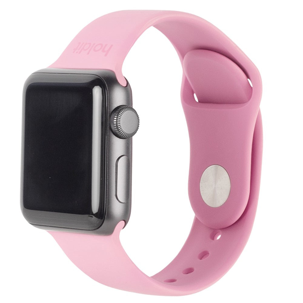 Apple Watch (38/40/SE/41/42mm) Holdit Silicone Watch Strap - Pink