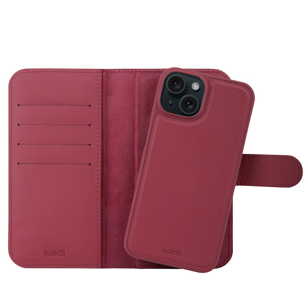 Holdit iPhone 14 / 13 Wallet Case Magnet Plus - Red Velvet