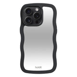 Holdit iPhone 15 Pro Wavy Case - Black / Mirror