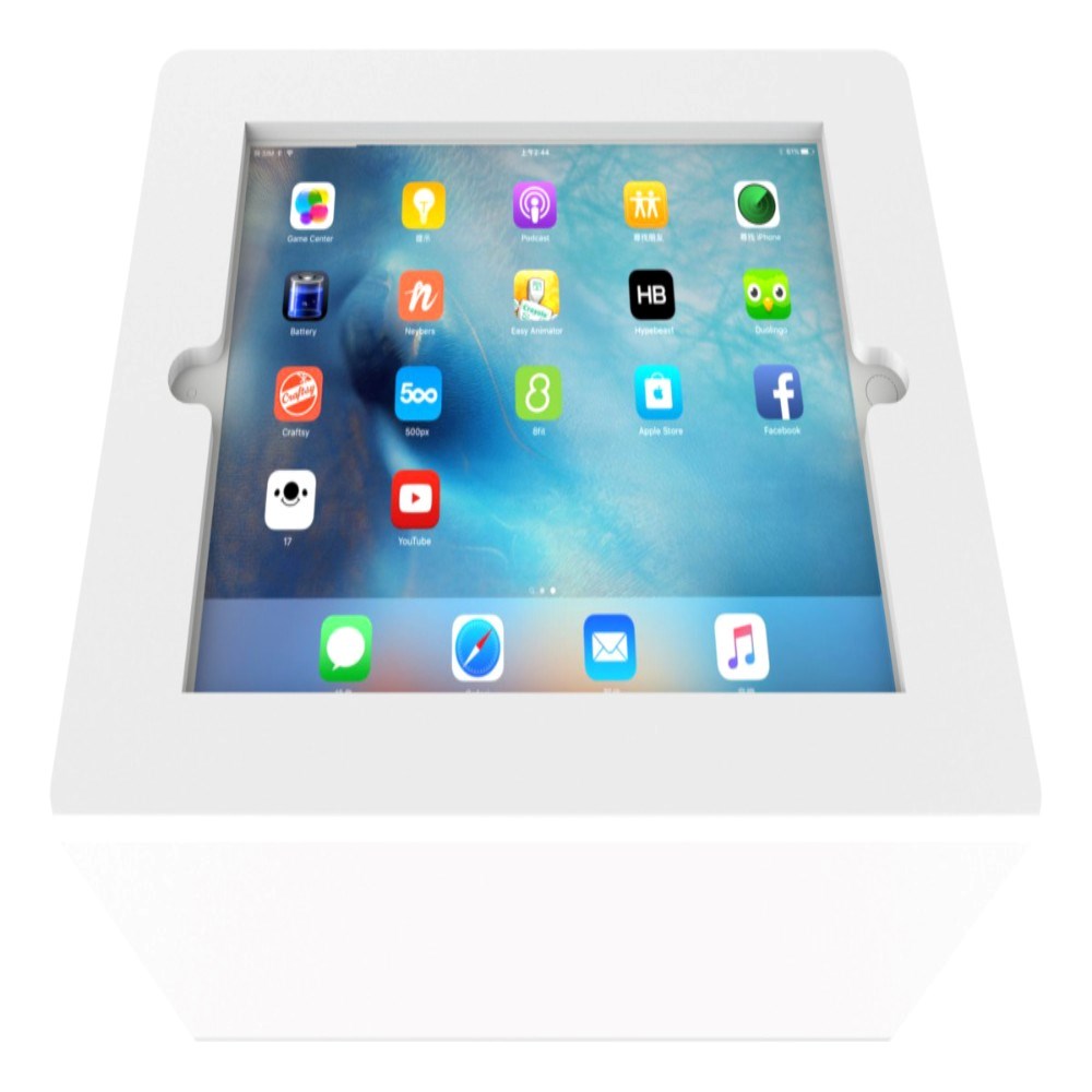 Deltaco Tablet Holder for Table - Max. Dimensions: 9.7" - White