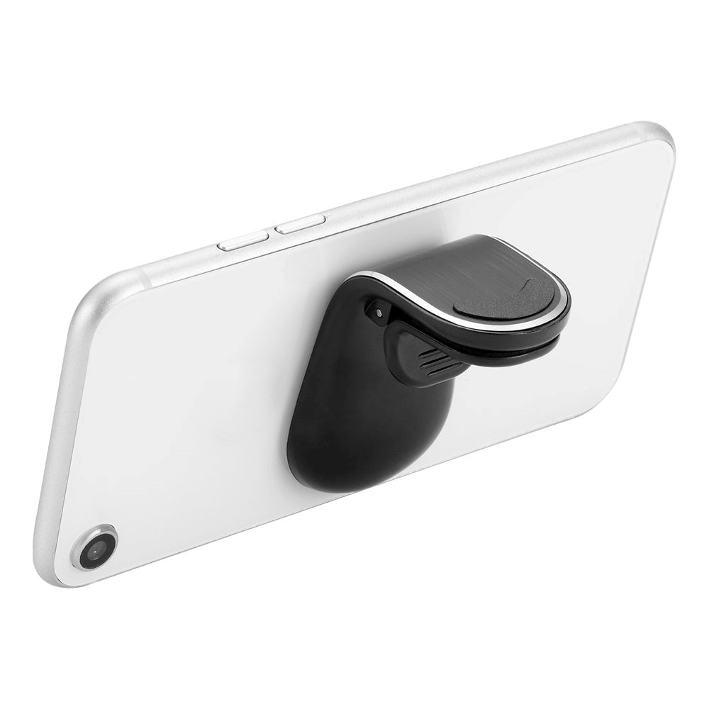 Deltaco Magnetic Mobile Holder for Ventilation Outlet with Clip & Extra Magnet - Silver / Black