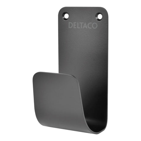 Deltaco Cable Holder for Wall with Screws - Black