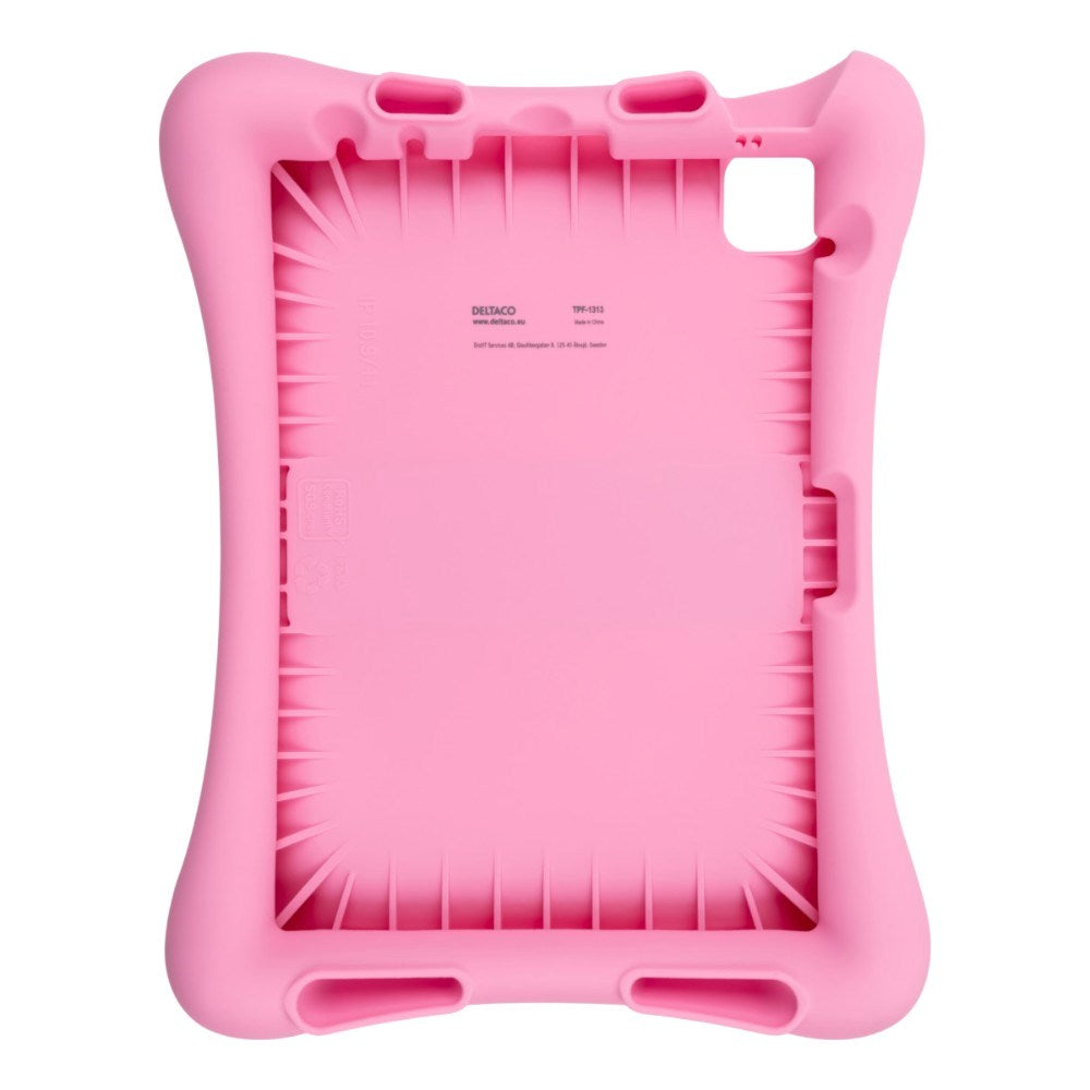 iPad Air 11 (2025 / 2024) / iPad 10.9" (2024 / 2022) / iPad Pro 11 (2022 / 2021 / 2020) Deltaco Silicone Kids Case - Pink