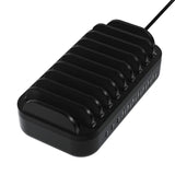 Deltaco Docking Station 10 Port 120W w. 7 x USB-A & 3 x USB-C - Black