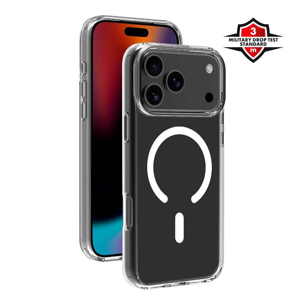 X2O iPhone 17 Pro Max Mag Clear Case - MagSafe Compatible - Transparent