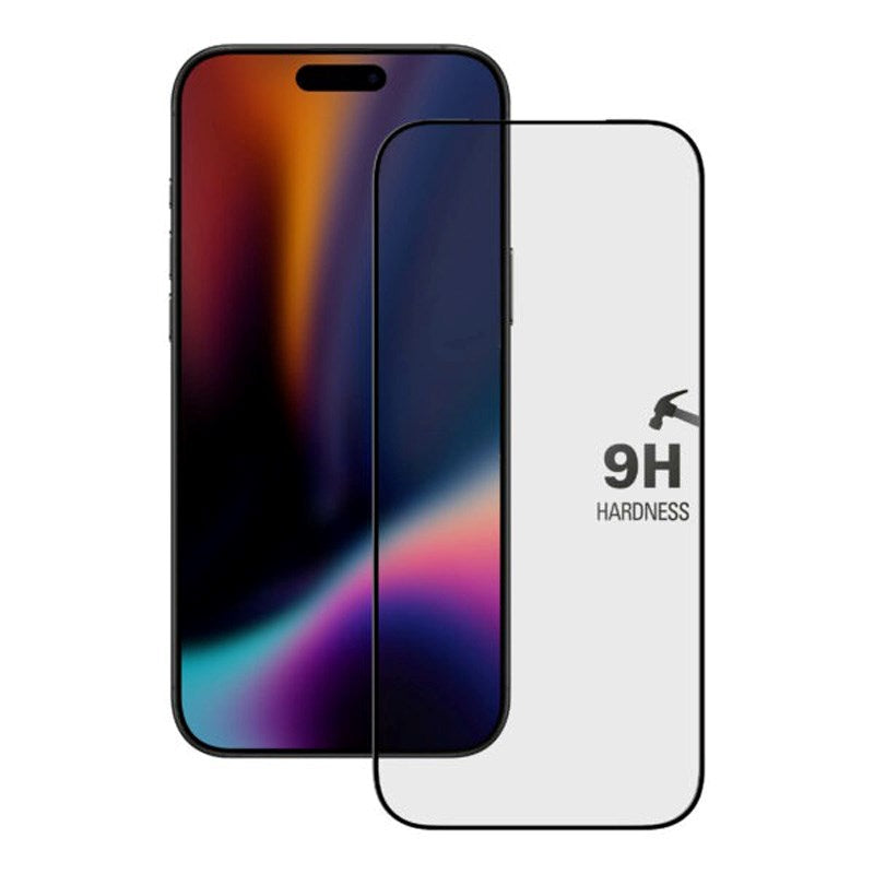 X2O iPhone 17 Pro 9H Tempered Glass Screen Protector - incl. Mounting Frame - Transparent / Black Edge