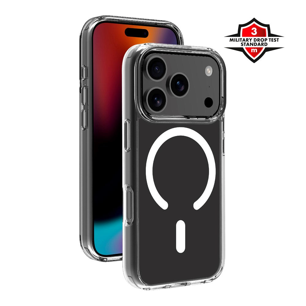 X2O iPhone 17 Pro Mag Clear Case - MagSafe Compatible - Transparent