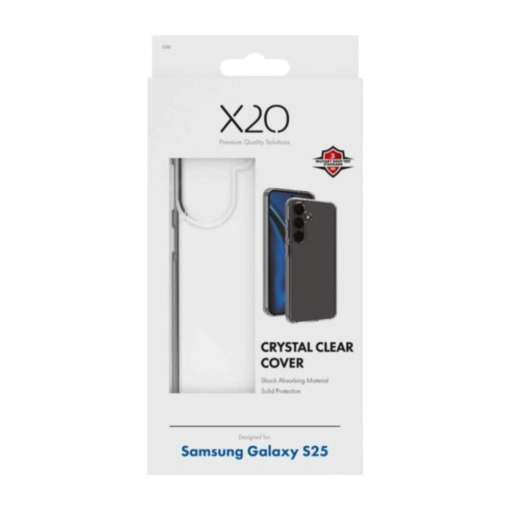 Samsung Galaxy S25 X2O Crystal Clear Hybrid Case - Transparent