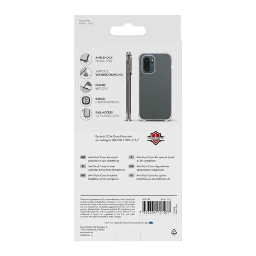 OnePlus 15R X2O Anti-Shock Plastic Case - Transparent