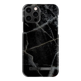 IDEAL OF SWEDEN iPhone 12 / 12 Pro Fashion Case Black Thunder Marble