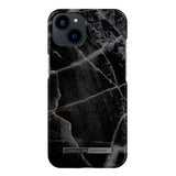 iDeal Of Sweden iPhone 14 / 13 Fashion Case - MagSafe Compatible - Black Thunder Marble