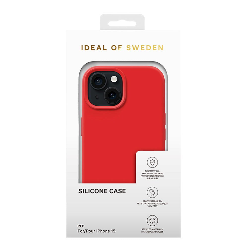 iDeal Of Sweden iPhone 15 Silicone Case - Red