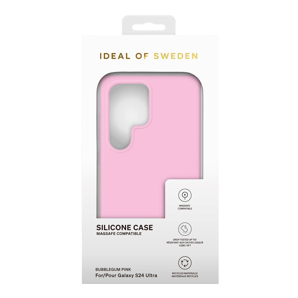 Samsung Galaxy S24 Ultra iDeal Of Sweden Silicone Case - MagSafe Compatible - Bubblegum Pink