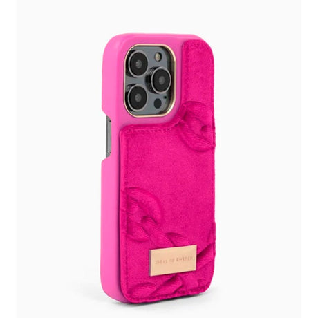 iDeal Of Sweden iPhone 14 Pro Fashion Case Atelier - Velour Hyper Pink