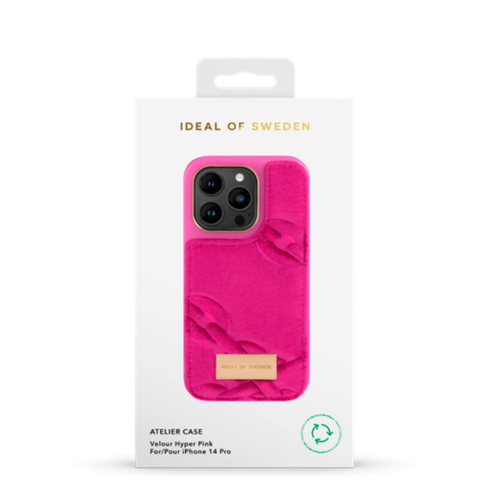 iDeal Of Sweden iPhone 14 Pro Fashion Case Atelier - Velour Hyper Pink (DEMO)