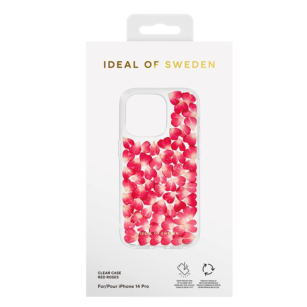 iDeal Of Sweden Clear Case for iPhone 14 Pro - Red Roses