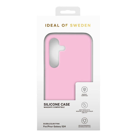 Samsung Galaxy S24 iDeal Of Sweden Silicone Case - MagSafe Compatible - Bubblegum Pink