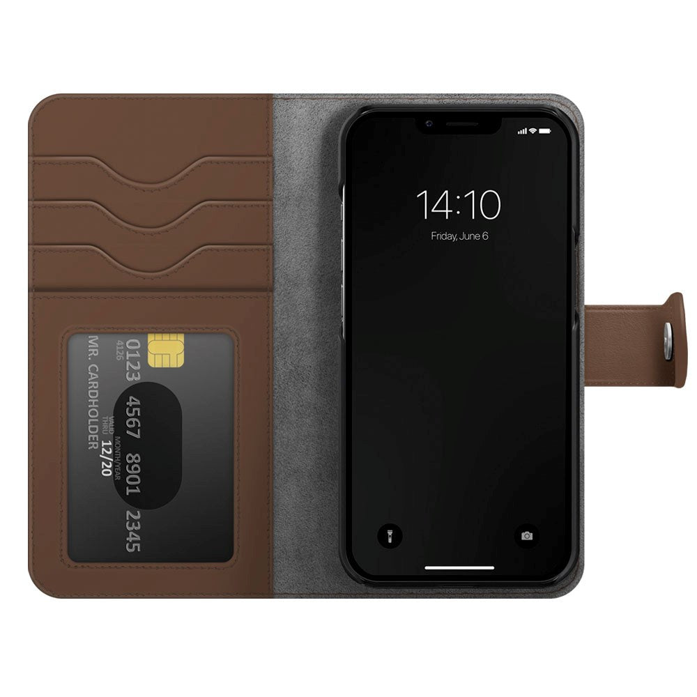 iDeal Of Sweden iPhone 14 Pro Magnet Wallet+ Case - Brown