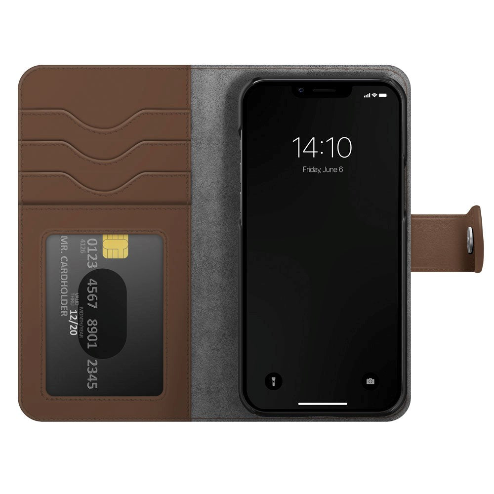 iDeal Of Sweden iPhone 14 Pro Max Magnet Wallet+ Case - Brown