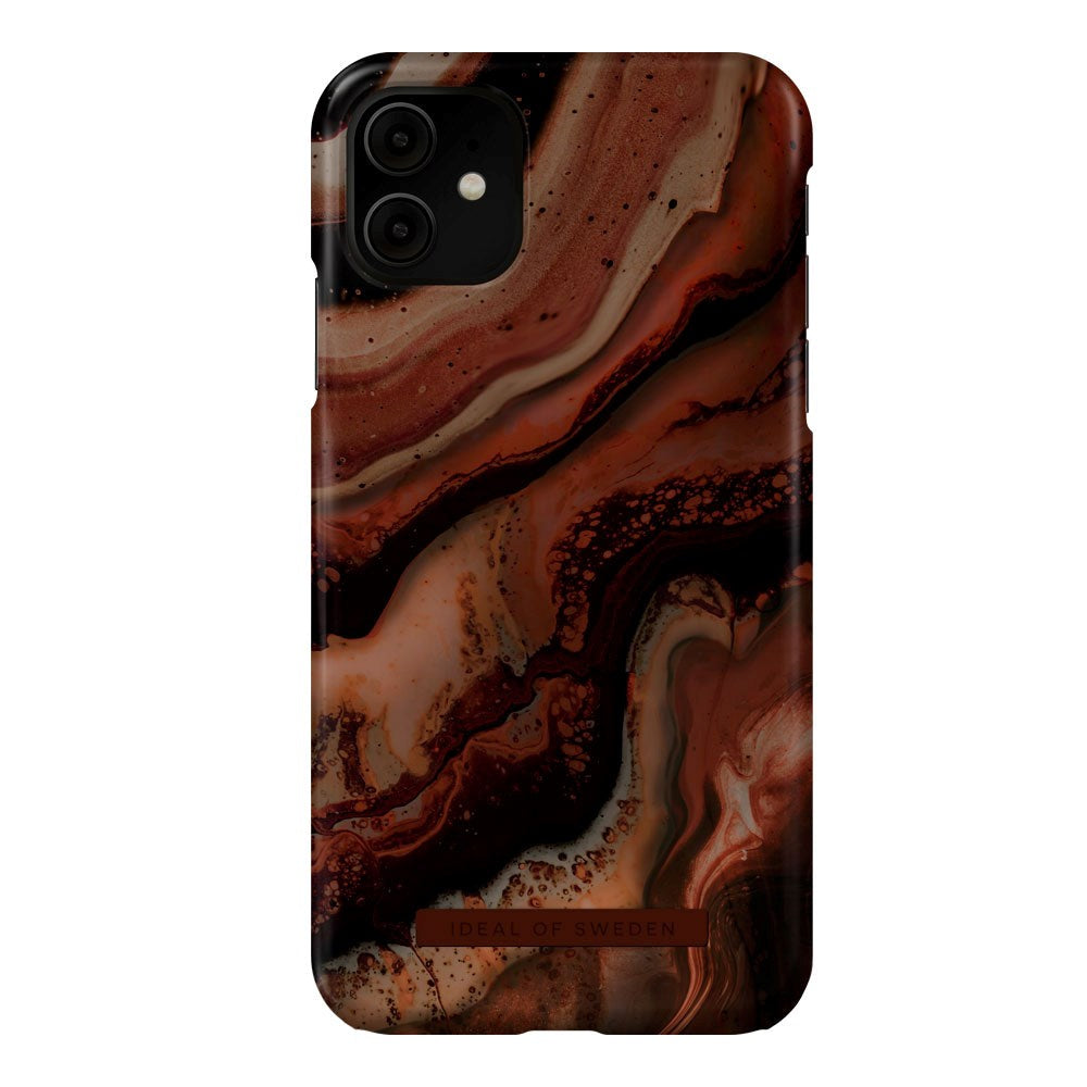 iDeal Of Sweden Fashion Case for iPhone 11 - Dark Amber Marble