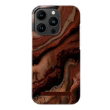 iDeal Of Sweden iPhone 14 Pro Fashion Case - Dark Amber Marble