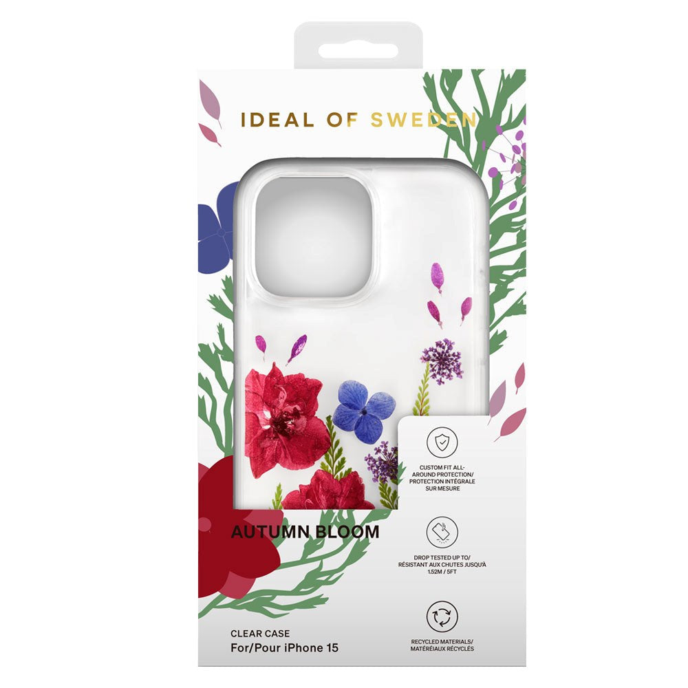 iDeal Of Sweden Clear Case for iPhone 15 - Autumn Bloom