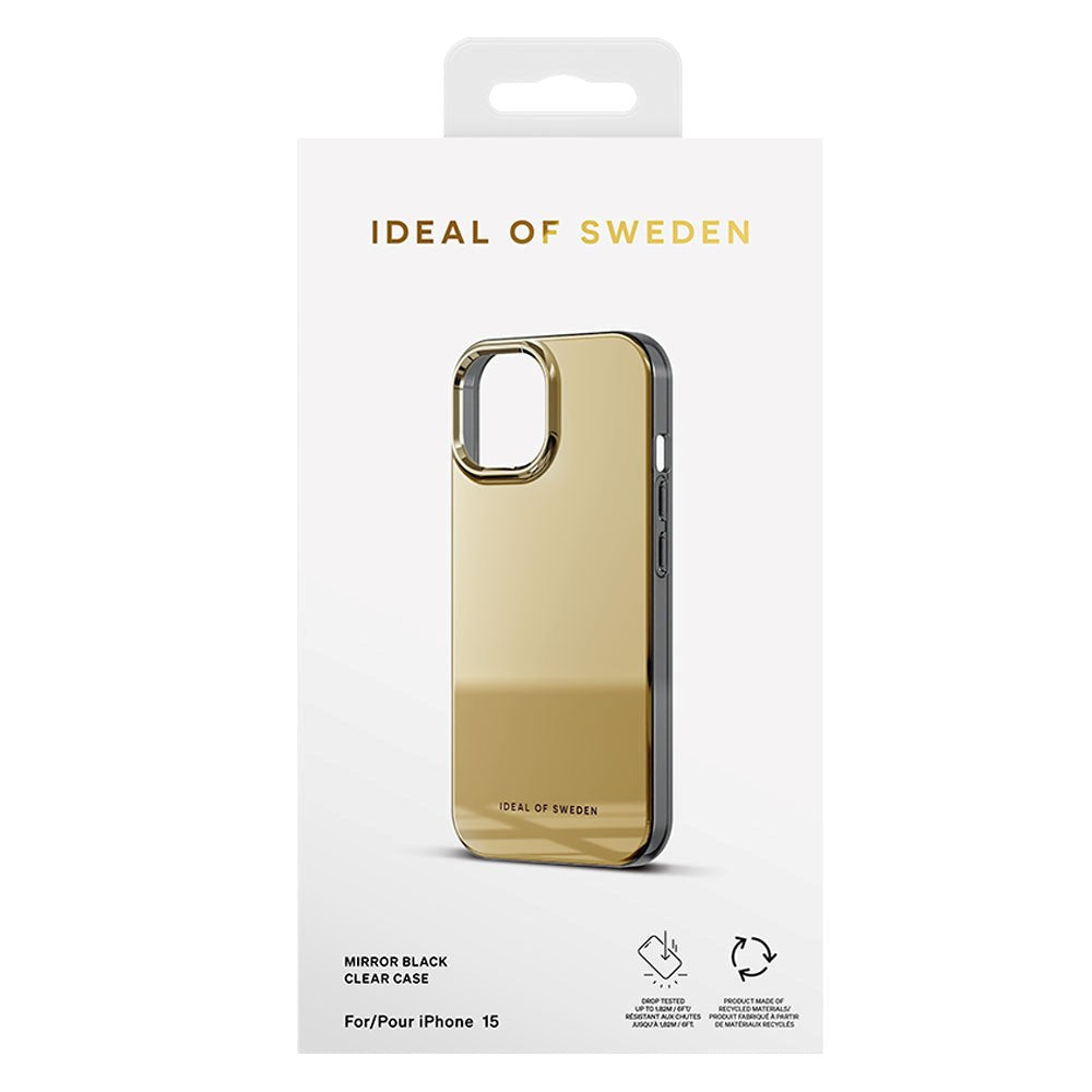 iPhone 15 iDeal Of Sweden Mirror Case - Mirror Gold