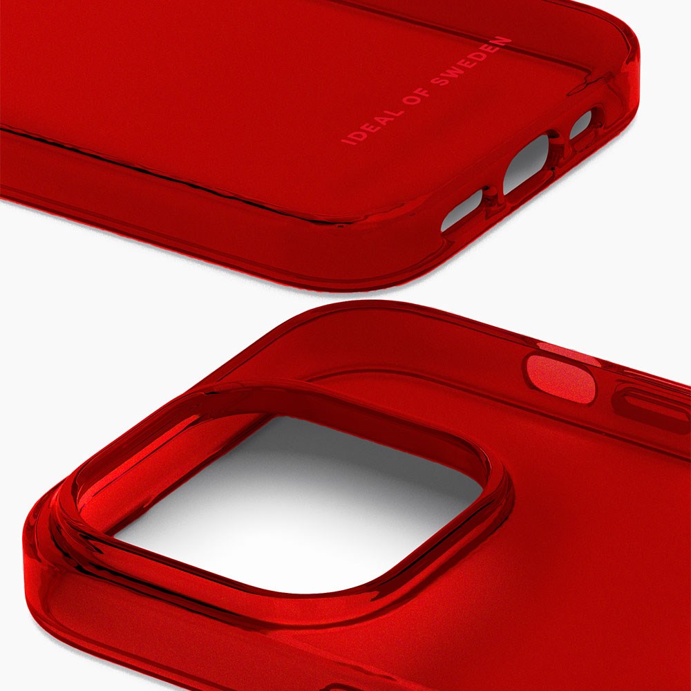 iPhone 15 iDeal Of Sweden Clear Case - Radiant Red