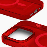 iPhone 15 Pro iDeal Of Sweden Clear Case - MagSafe Compatible - Radiant Red