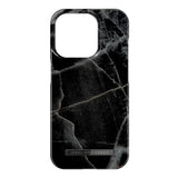 iDeal Of Sweden iPhone 15 Pro Fashion Case - MagSafe Compatible - Black Thunder Marble