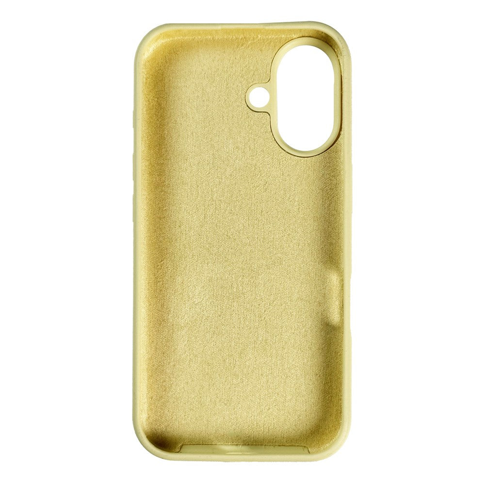 Nudient iPhone 16 Base Silicone Case - Pale Yellow